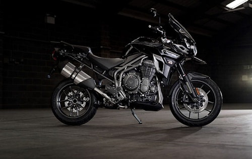 Triumph Explorer XR with its cast wheels