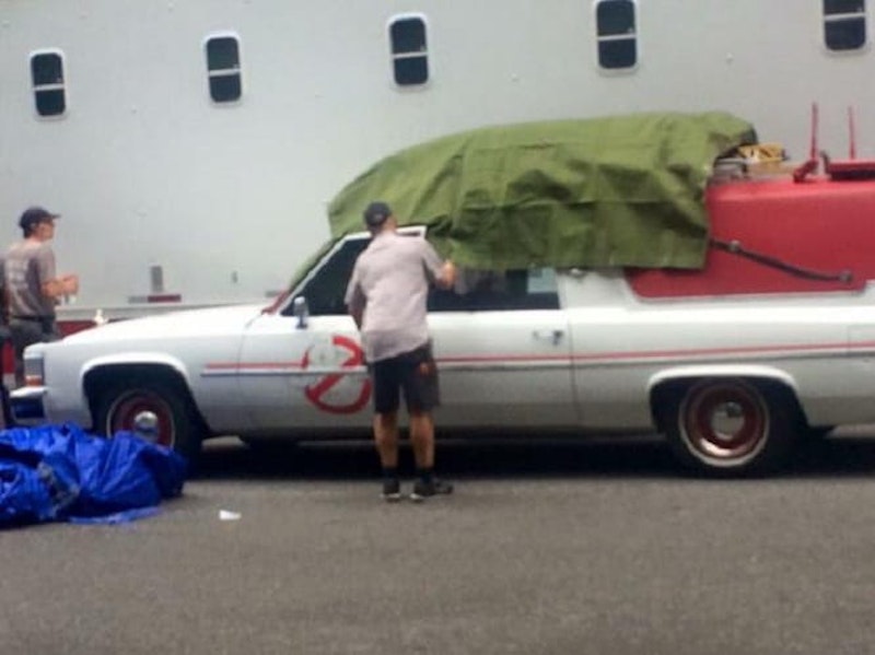 Ghostbusters on set!