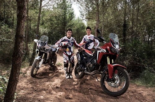 VIDEO: Marc Marquez flies on Honda's new Africa Twin