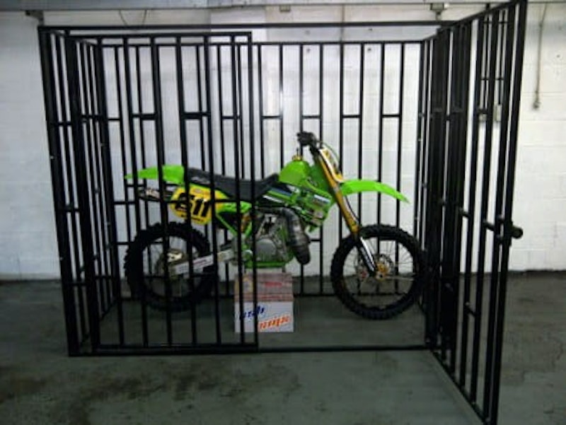 Secure cage made-to-measure for your existing garage or shed