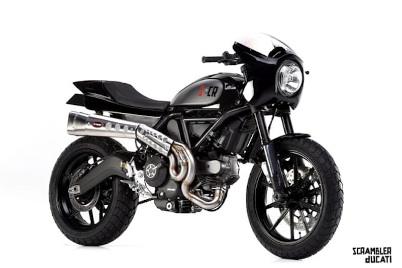 Mr Martini called their version of Ducati's Scrambler 'Classic', the 'SCR - Scrambler Cafe Racer'