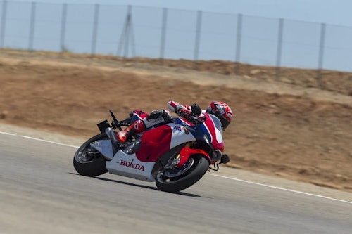 Reigning MotoGP world champ gets a go