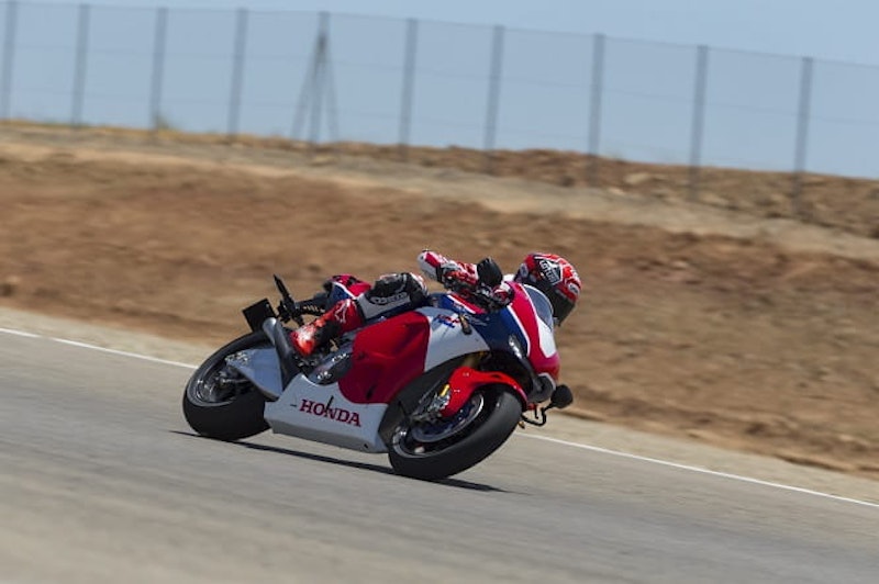Reigning MotoGP world champ gets a go