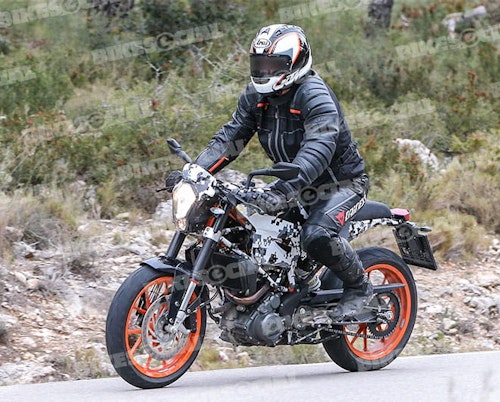 Spy Shots: Husqvarna's KTM-inspired 390cc cafe racer
