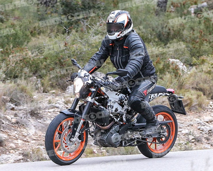 Spy Shots: Husqvarna's KTM-inspired 390cc cafe racer