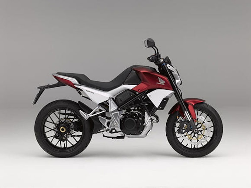 Single-sided swing arm and spoked alloys won't come cheap
