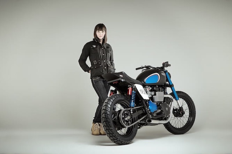 The Triumph Barbour jacket and BIT1