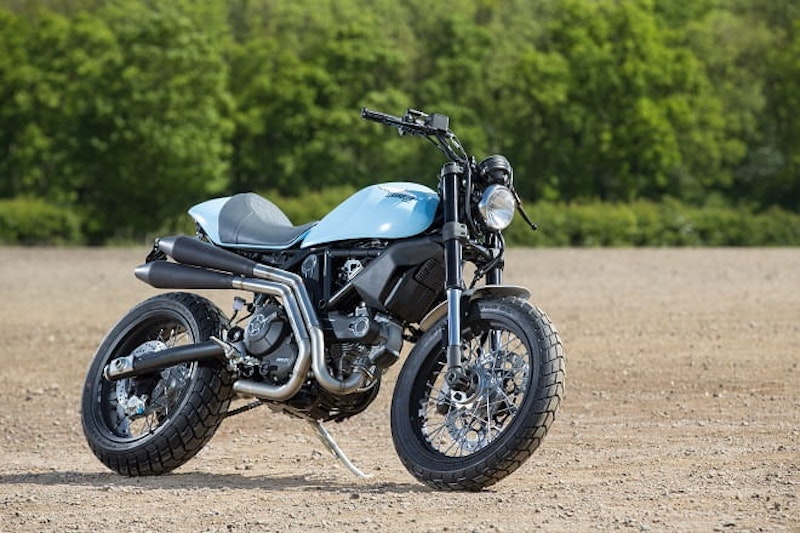 Flat track-inspired Scrambler by Britaliamoto