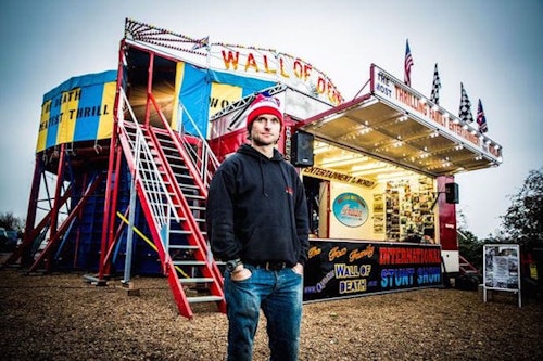Guy Martin breaks Wall of Death speed record