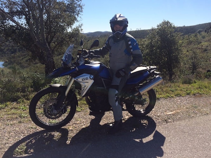Michael Mann with the F800 GS
