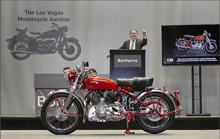 One-off Vincent �White Shadow� sells for world record �300,000