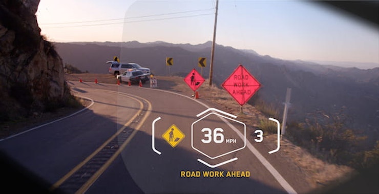 BMW look to the future with heads-up display helmet