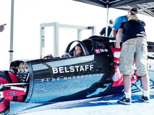 Guy Martin breaks Triumph speed record