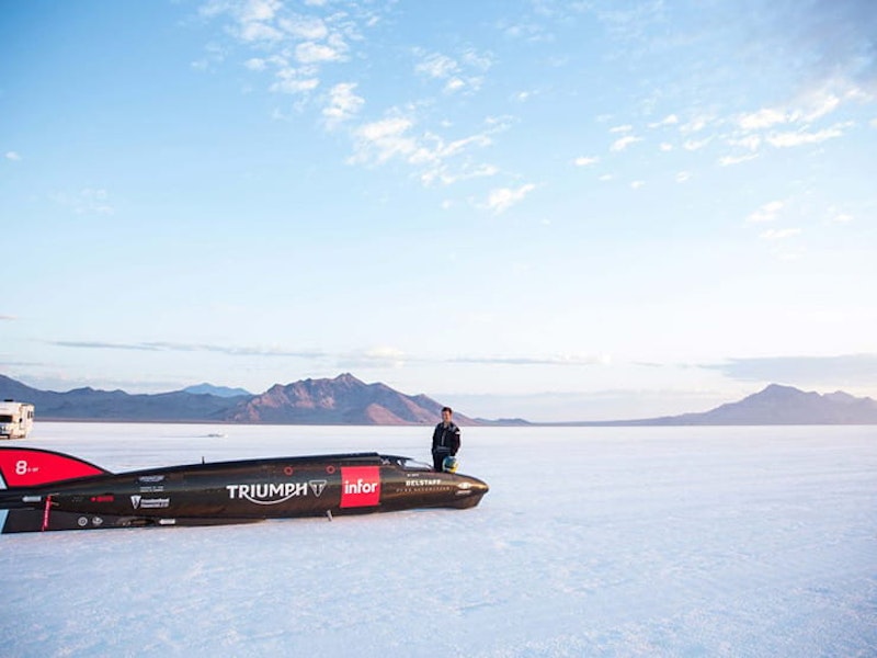 Triumph on the salt flats