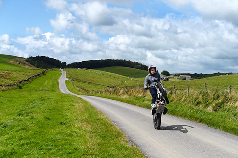 Not quite the TT Mountain course but Lampkin has been training for 6 months