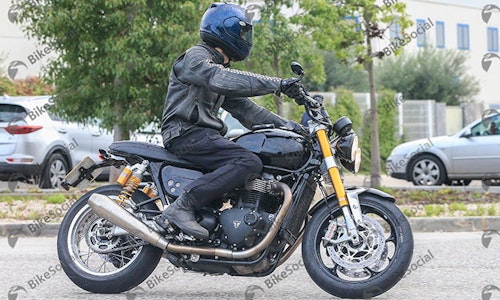 Triumph Speed Twin spied