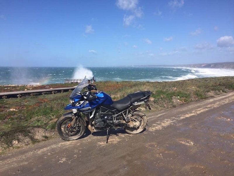 Potter has just ridden the explorer off road