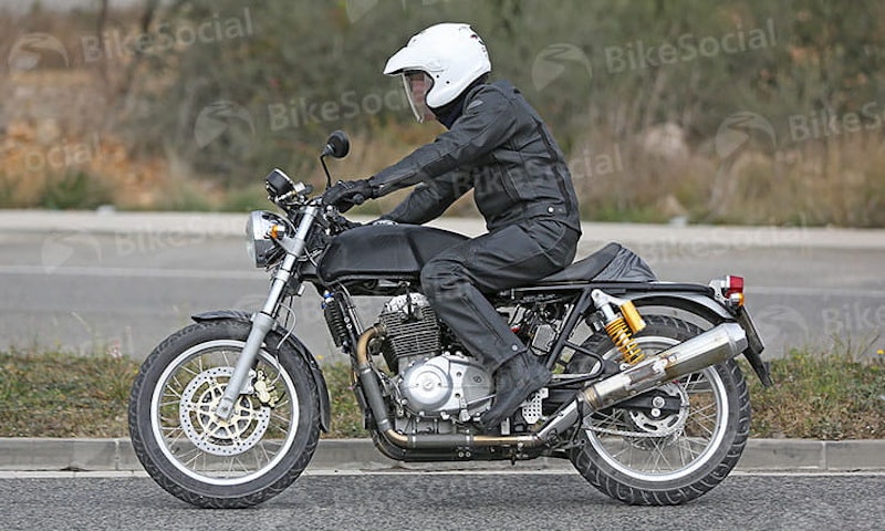 Spy shots of Royal Enfield 750