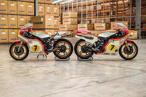 UK tour for Sheene's 500 GP Championship winning bikes
