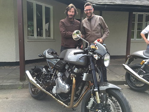 Exclusive: Keanu Reeves visits Norton factory