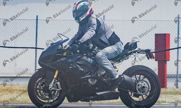 SPIED! 2018 Ducati V4 in secret testing