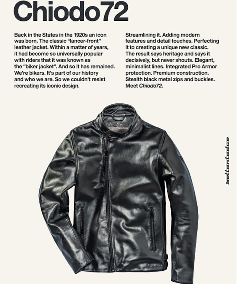 Dainese Launch Retro Fashion Brand, ‘Settantadue’