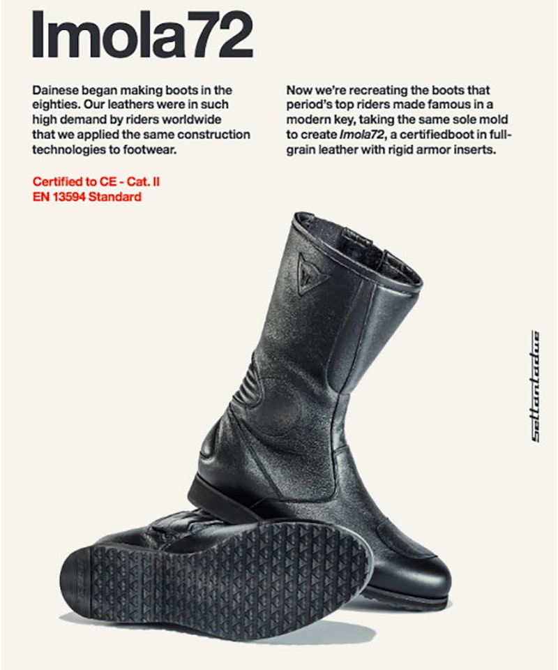 Dainese Launch Retro Fashion Brand, ‘Settantadue’