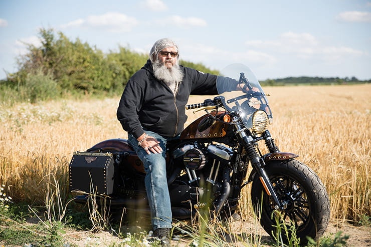 Captain Fawcett custom Harley Davidson