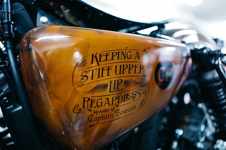 Captain Fawcett custom Harley Davidson
