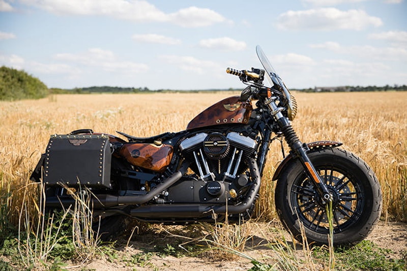 Captain Fawcett custom Harley Davidson