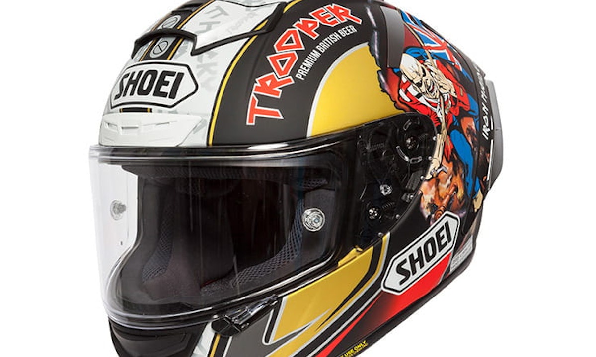 shoei 666 helmet Limited-edition Peter Hickman replica Shoei unveiled