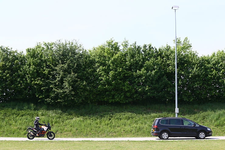KTM to introduce front and rear sensor technology but “not for next year”
