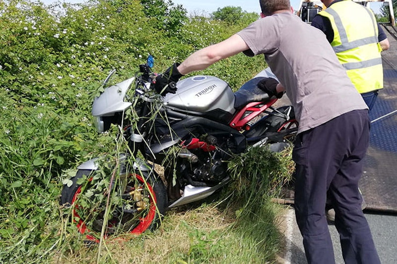 Crash accident dropped binned motorcycle what next_07