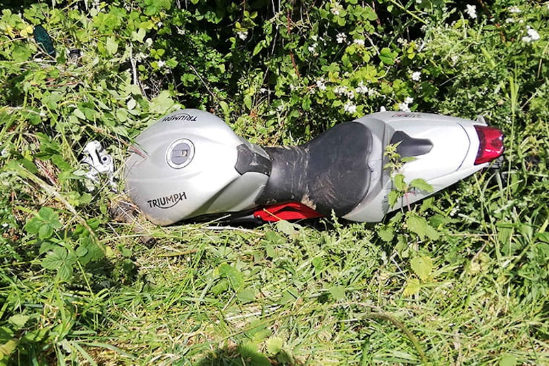 Crash accident dropped binned motorcycle what next_11
