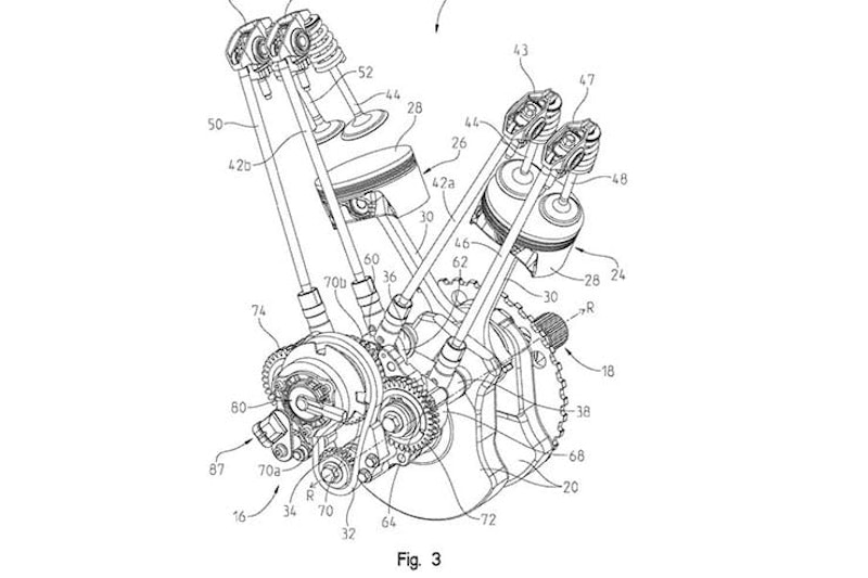 Indian V-twin getting VVT