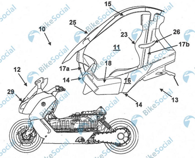 BMW developing new C1 roofed scooter – but this time it’s electric