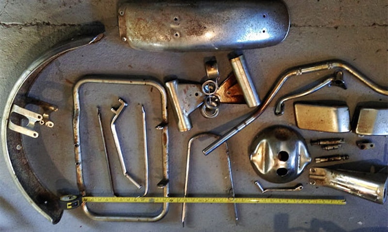 Though a bit of chrome might look rusty, chrome doesn’t actually rust. Check out our step-by-step guide here with some handy tips for removing it.