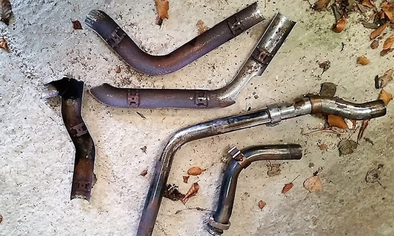 Though a bit of chrome might look rusty, chrome doesn’t actually rust. Check out our step-by-step guide here with some handy tips for removing it.