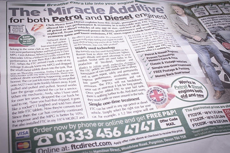 Does a miracle fuel additive really work?