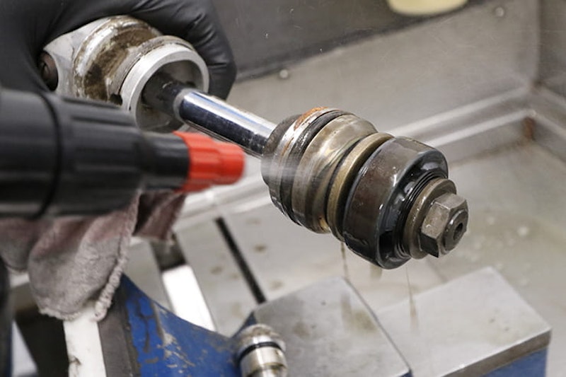 Can you repair the shock absorber on your motorcycle? Bike suspension can often be rebuilt for as-new performance; full review of K-Tech suspension service