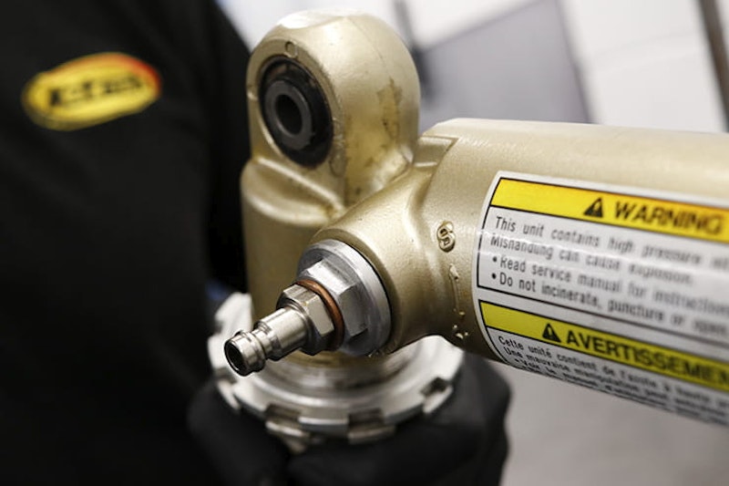 Can you repair the shock absorber on your motorcycle? Bike suspension can often be rebuilt for as-new performance; full review of K-Tech suspension service