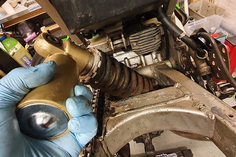Can you repair the shock absorber on your motorcycle? Bike suspension can often be rebuilt for as-new performance; full review of K-Tech suspension service