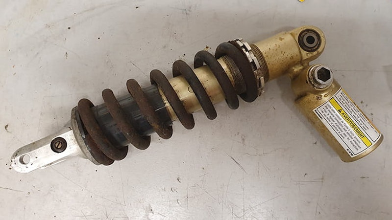 Can you repair the shock absorber on your motorcycle? Bike suspension can often be rebuilt for as-new performance; full review of K-Tech suspension service