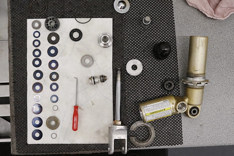 Can you repair the shock absorber on your motorcycle? Bike suspension can often be rebuilt for as-new performance; full review of K-Tech suspension service