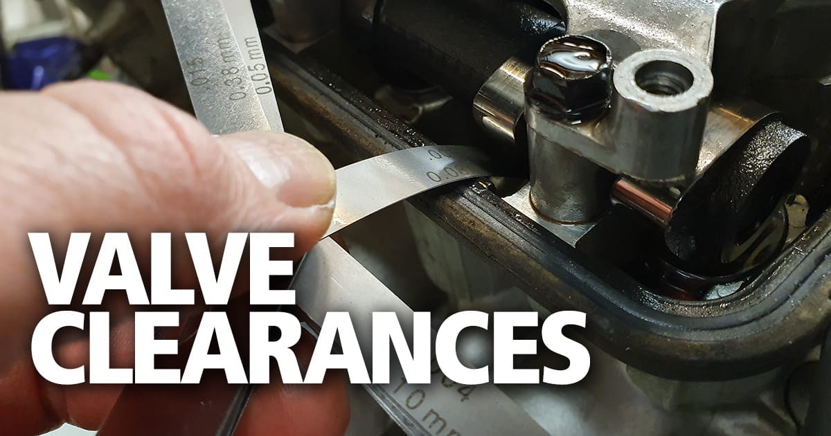 How to adjust the valve clearances on your motorcycle