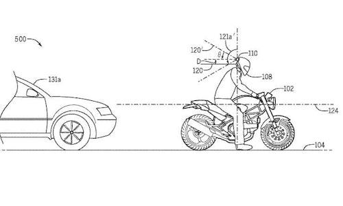 Honda developing helmet mounted rear-view camera
