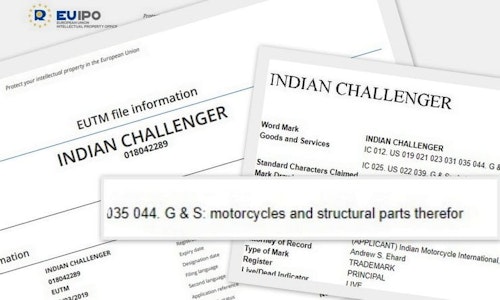 Indian files trademark applications for ‘Indian Challenger’ motorcycle