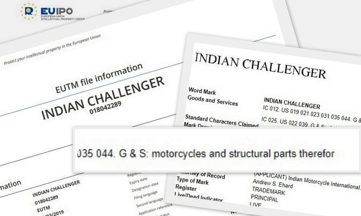 Indian files trademark applications for ‘Indian Challenger’ motorcycle
