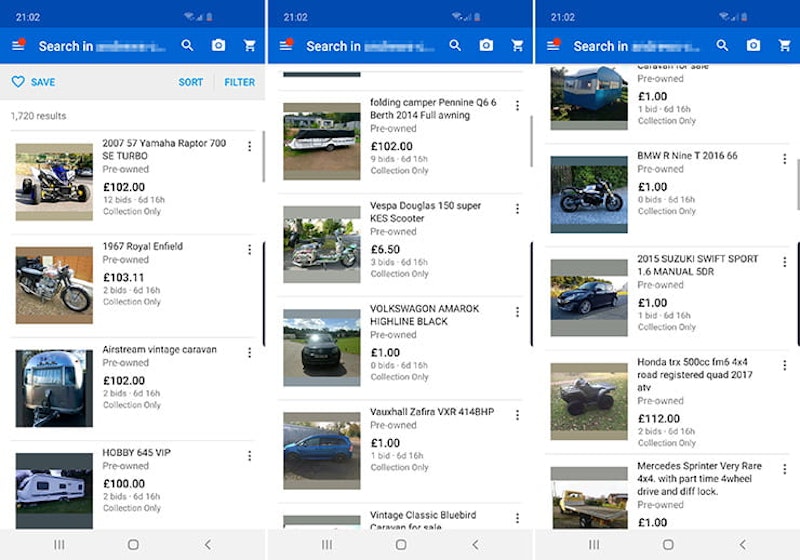 Thousands of motorcycles, scooters, cars, caravans and other vehicles are listed on eBay through a hacked account scam. Here’s how to spot the fraud…