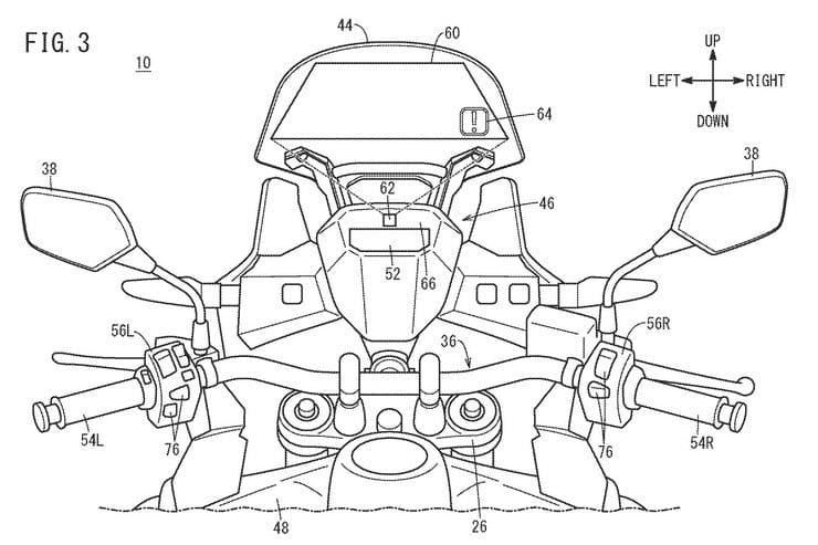 Honda developing touchscreen head-up display for bikes